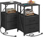 TUTOTAK End Table with Charging Station, Side Table with 2 USB Ports and Outlets by ChoosetutotakFurnitureBuildYourCozyHome