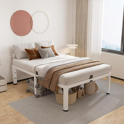 ROIL 14 Inch White Twin XL Bed Frame - Image 3