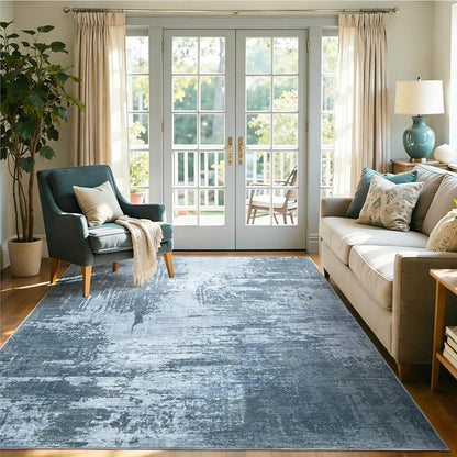 5x7 Ft Area Rugs for Living Room, Soft Non-Slip Washable Rugs Modern Abstract - Image 2