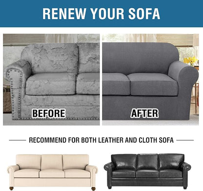 H.VERSAILTEX 4 Piece Stretch Sofa Covers - Image 8