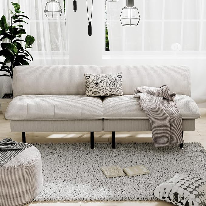 Ribilake 2 Sets 70" Futon Sofa Bed, 4 1 Multi-Function Couch Sleeper - Image 7