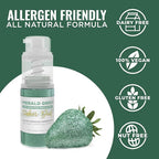 Bakell - Emerald Green Tinker Dust (4g, 1x Mini Spray Pump) Edible Glitter for Food, Desserts, and Beverages!