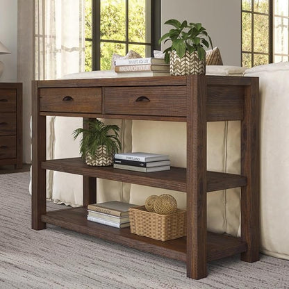 Grain Wood Furniture Montauk Console Table, Solid Wood - Image 3