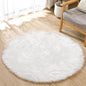 ORINOVA White Small Circle Fluffy Rugs by ORINOVA