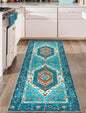 SERISSA 2x6 Washable Non Slip Boho Runner Rug by SERISSAHomeDecorCollection