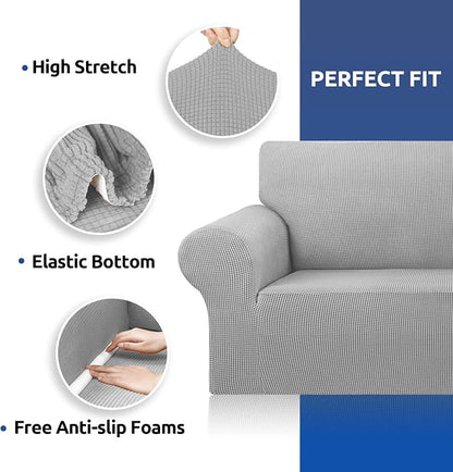 Stretch Oversized Couch Covers for Sofa Slipcover, Soft Jacquard Non-Slip - Image 5