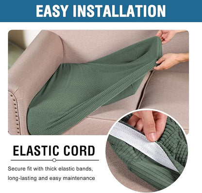 H.VERSAILTEX Super Stretch Individual Seat Cushion Covers Sofa Covers Couch - Image 5