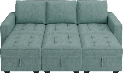 HONBAY Modular Sectional Couch Sleeper Sofa Bed - Image 7