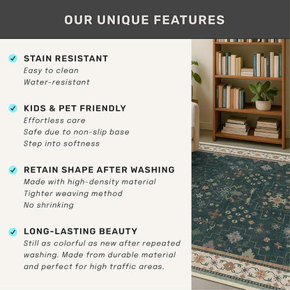 Dark Green 2x6 Kitchen Rug - Image 7