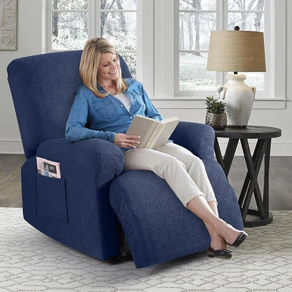 Timeles Recliner Covers Extra Wide Recliner Chair Cover Reclining Sofa - Image 8