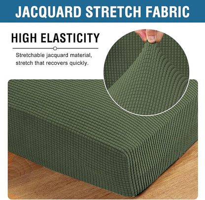 H.VERSAILTEX Super Stretch Individual Seat Cushion Covers Sofa Covers Couch - Image 4