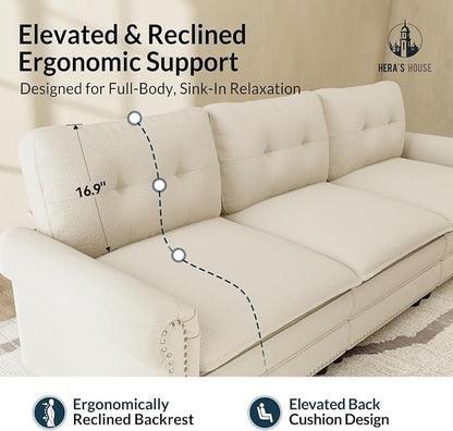 HERA'S HOUSE 2 Pieces Modular Sectional Sofa Sets, Oversized Couch Set - Image 9