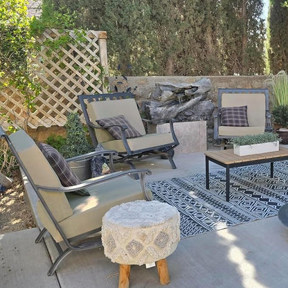 Sqodok Outdoor Cushion Covers 28x28 inch, Wicker Chair - Image 3