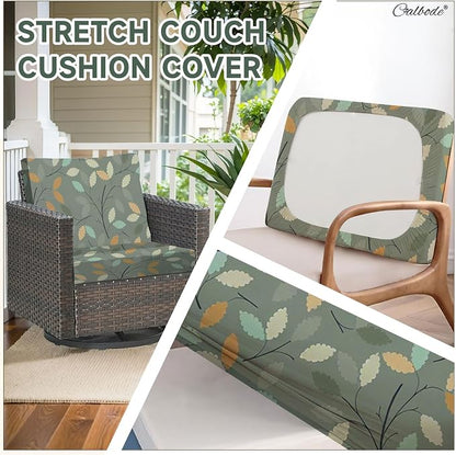 CALBODE 12Pcs Stretch Patio Cushion Cover - Image 5