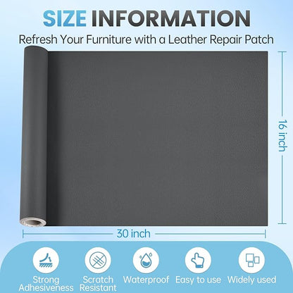 Leather Repair Patch Tape Kit, Vinyl Leather Repair Kit - Image 2