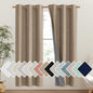 NICETOWN Burlap Vintage Open Linen Weave Flax Thermal Curtains, 100% Blackout by NICETOWN