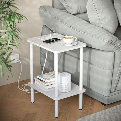 Apicizon 2 Tier End Table, Small Side Table by APICIZON