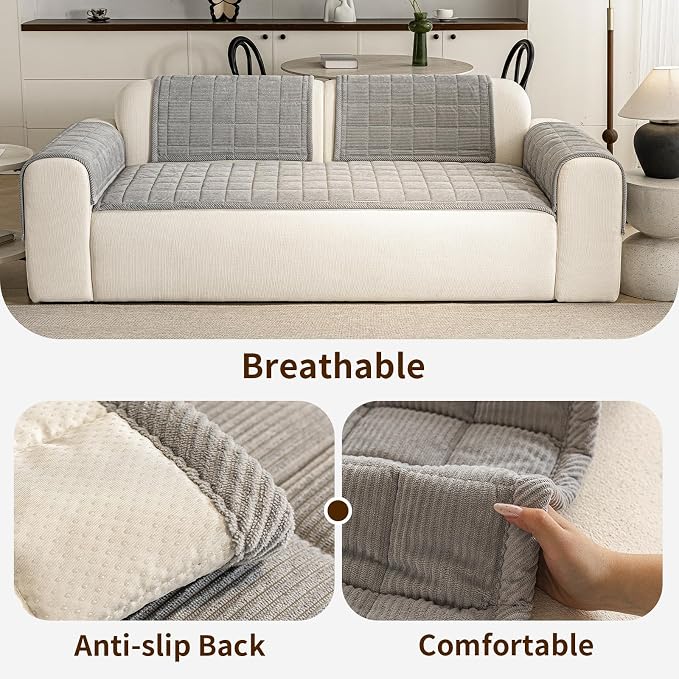 Couch Covers for Dogs Washable, Non Slip Couch Covers for Loveseat Sofa Pet - Image 4
