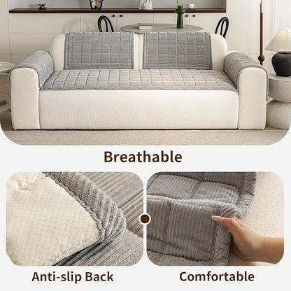 Couch Covers for Dogs Washable, Non Slip Couch Covers for Loveseat Sofa Pet - Image 4