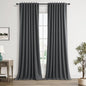 100% Blackout Curtains 102 Inch Length 2 Panels Set by Guken