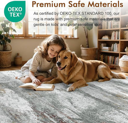 6x9 Ft Large Abstract Area Rugs - Image 5