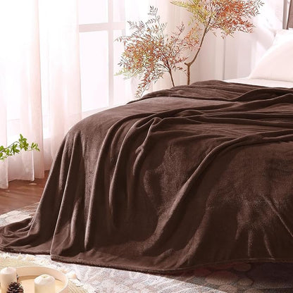 BEDELITE Fleece Blanket Soft Plush Full Bed Blanket Brown 84"x90" | Ultra Soft - Image 5