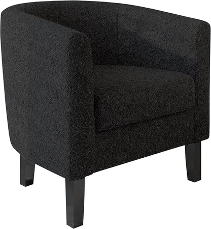 BELLEZE Living Room Chair, Teddy Polyester Accent Barrel Chair, Club Tub Sofa - Image 6