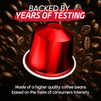 Prince Caffe Espresso Pods –Millennium Intensity 9, Medium-Dark Roast, The Espresso Coffee Pods Are Compatible with Nespresso Original Line Machines, 30 Count (3 x 10 Capsules) Premium Quality Coffee Capsules.