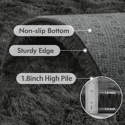8x10 Ft Extra Large Shag Rugs for Living Room, Ultra Soft Fluffy Furry Area - Image 5