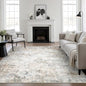 Area Rug Living Room: 6x6 Modern Washable Indoor Soft Carpet Brown | by FXRHLP