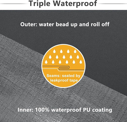 Favoyard Patio Chair Cushions 17 x 16 x 2 Inch Waterproof Outdoor Seat Cushions - Image 4