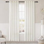Cream Linen Curtains 80 inches for Living Room Bedroom Back Tab Modern by Nanspring