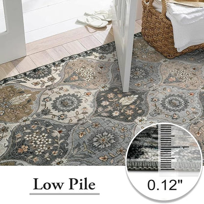 Lahome Moroccan Washable Area Rug 6x9, Large Living Room Rugs - Image 6