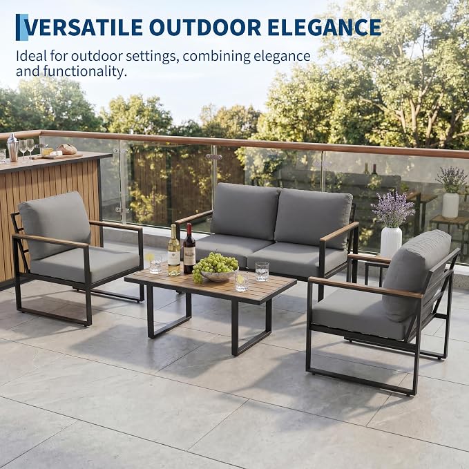 GarveeLife 4 Piece Outdoor Patio Furniture Set - Image 2