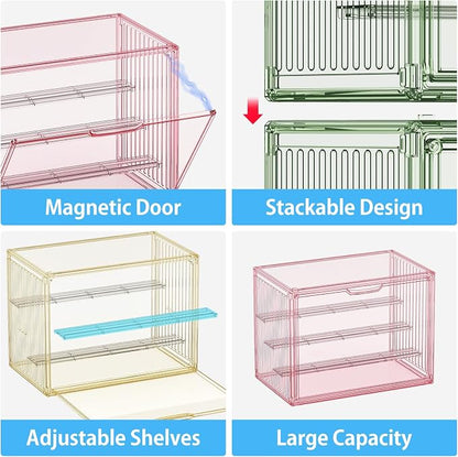 Colorful Figure Display Case for Collectibles 4 Layer Hobby Figurine Display - Image 4