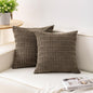 Aegero Pack of 2 Corduroy Decorative Throw Pillow Covers 16x16 Inch by Unknown