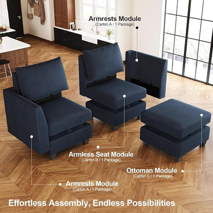 Belffin Modular Sectional Sofa Couch - Image 5