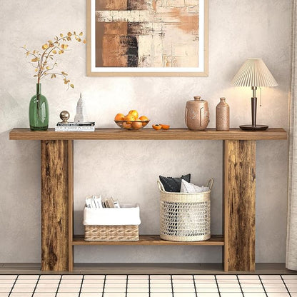 FOLUBAN Console Table for Entryway, Farmhouse Sofa Table - Image 4
