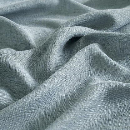 MIULEE Dusty Blue Linen Curtains 52x54 Inch 2 Panel - Image 4