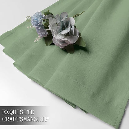 Tollpiz Sheer Tier Curtains Kitchen Linen Textured Half Curtain Sheers Light - Image 7