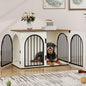 39.4" Wooden Dog Crate Furniture, Indoor Dog Kennel Dogs Cage by Hzuaneri