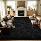 7x10 Large Black Fluffy Soft Area Rug Non-Slip by ModernHomeDecor