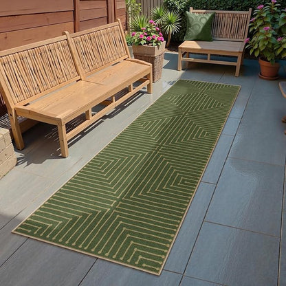 Lahome Green Runner Rug, 2x8 Washable Runner Rug - Image 6