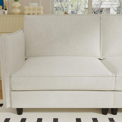 Ball & Cast 74" Mid-Century Modern Loveseat Sofa - Image 4