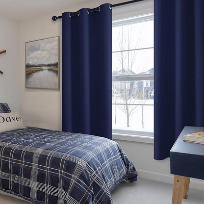 Blackout Curtains for Bedroom, 38 x 72 Inch, 2 Panels | Light Blocking - Image 6