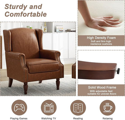 Pia Ricco High Back Floral Accent Chair - Image 4