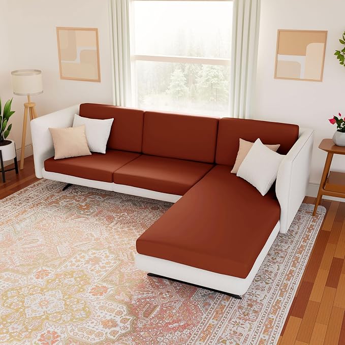 Waterproof Couch Cushion Covers, Stretch Sofa Seat Slipcovers | Stretch Fabric - Image 8