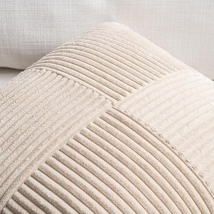 Fancy Homi 2 Packs Tan Lumbar Decorative Throw Pillow Covers 12x20 Inch - Image 3