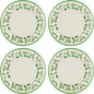 Lenox 863669 Holiday 4-Piece Melamine Dinner Plate Set, Christmas Dinnerware, Hosting