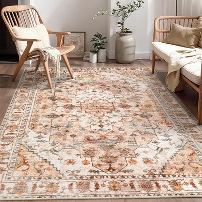 SERISSA 4x6 Washable Non Slip Boho Area Rug - Image 5